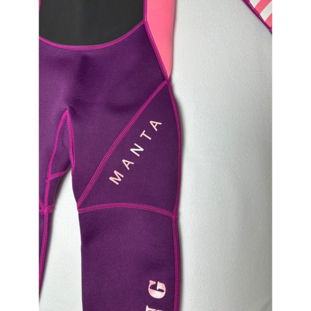 Dive & Sail Manta Kids XL Full Body Wetsuit Pink Purple Neoprene Surf Suit - Picture 9 of 12